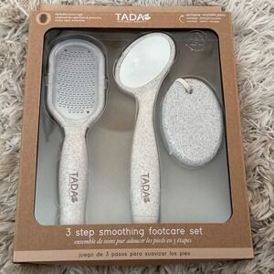 TADA Natural Beauty 3 Step Foot Care Scrub Set Callus Remover Foot File Pedicure